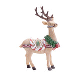 Glittered Holiday Deer Figurine (Set of 3)
