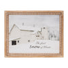 Christmas Rustic Framed Wall Art – First Snow Barn Design