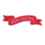 Melrose Metal Merry Christmas Banner Sign 24"L