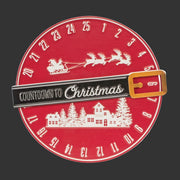 metal christmas countdown sign