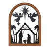 Christmas Nativity Wall Art – Elegant Metal and MDF
