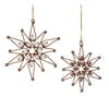 Melrose Bronze Jeweled  Snowflake Ornament (Set of 12)