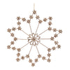 Melrose Jeweled Metal Snowflake Ornament (Set of 2)
