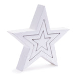 Melrose Wood Triple Star Puzzle (Set of 2)