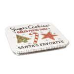 Santa’s Favorite Cookie Plate Pedestal – 1.5"H Holiday Tabletop Display for Indoor Use By Melrose