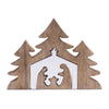 wood nativity display