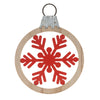 Melrose Metal Snowflake with Oranment Frame (Set of 6)