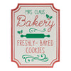 Mrs Claus Bakery Wall Sign 16 Inch