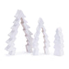 Triple Tree Puzzle Decor 8.5 Inch Set of 2