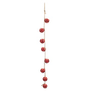 Melrose Metal Sleigh Bell Garland on Jute String (Set of 2)