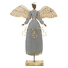 Melrose Metal Angel Sculpture with Lighted Accent 21"H