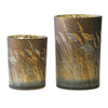 Melrose Pampas Grass Candle Holder (Set of 2)