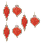 Frosted Cookie Onion Shape Polyresin Holiday Ornament Set of 6 by Melrose