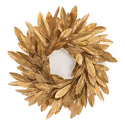 Melrose Metallic Bay Leaf Wreath 14