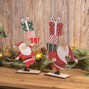 wooden christmas santa
