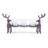 Melrose Bronze Metal Deer Votive Holder 12"L