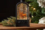 LED Snow Globe with Deer and Trees – 9.5