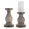 Melrose Fir Wood Candle Holder (Set of 2)