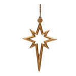 Melrose Gold Metal Star Ornament (Set of 12)