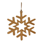 Melrose Gold Metal Snowflake Ornament (Set of 12)