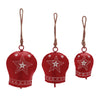 Melrose Metal Star Bell Ornament (Set of 6)