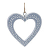 Melrose Metal Heart Outline Ornament (Set of 12)