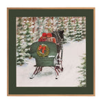 Christmas Holiday Sleigh Wall Decor – 23.75" H Framed Art by Melrose