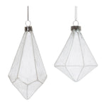 Melrose Frosted Glass Drop Ornament (Set of 6)