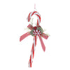 Melrose Glass Peppermint Candy Cane Ornament (Set of 12)