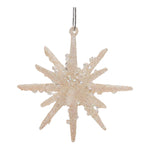 Melrose Frosted Glass Star Ornament (Set of 6)