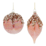 Melrose Beaded Iridescent Glass Ornament (Set of 6)