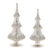 Christmas Modern Silver Glass Tree Set