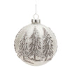 Melrose Frosted Pine Tree Ball Ornament (Set of 6)