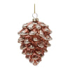 Melrose Glittered Glass Pinecone Ornament (Set of 12)