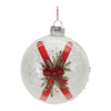 Melrose Frosted Glass Ski Ball Ornament (Set of 6)