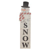 Let It Snow Snowman Sign – 41" Holiday Porch Decor