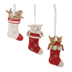 Melrose Baby Farm Animal Stocking Ornament (Set of 12)