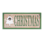 Christmas Frame with Bell 18 Inch Wood Wall Sign by Melrose