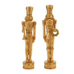 Melrose Gold Holiday Nutcracker Statue (Set of 2)