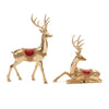 Melrose Gold Holiday Deer Figurine (Set of 2)