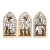 Melrose Cut-Out Wood Nativity Screen Arches (Set of 3)