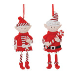 Melrose Clay Dough Elf Ornament (Set of 12)