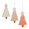 Melrose Ceramic Pine Tree Ornament (Set of 6)