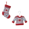 Melrose Nordic Stocking and Sweater Ornament (Set of 12)