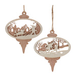 Melrose Cut-Out Wood Winter Sport Ornament (Set of 12)