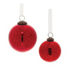 Melrose Red Distressed Mercury Glass Ball Ornament (Set of 6)