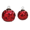 Melrose Distressed Honeycomb Mercury Glass Ornament (Set of 12)