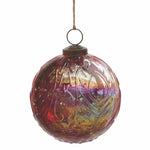 Melrose Orante Iridescent Glass Ball Ornament (Set of 6)