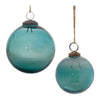 Melrose Blue Clear Glass Ball Ornament (Set of 6)