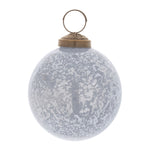 Melrose Slate Blue Soda Lime Glass Ball Ornament (Set of 6)